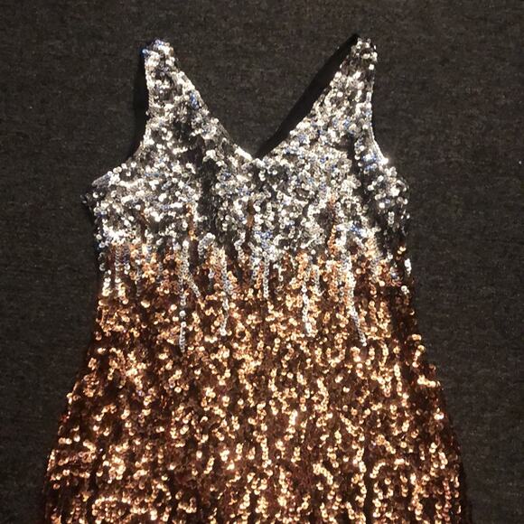 PrettyGuide Sleeveless Women's Vintage Sequin BodyCon Dress Sequins Ombre Medium - Picture 4 of 6